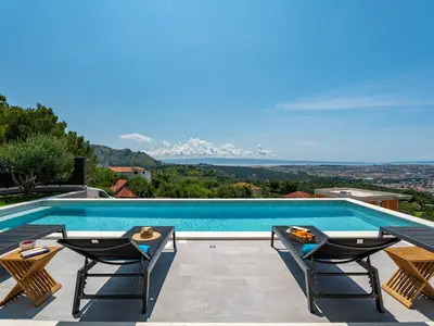 a private pool with amazing  view