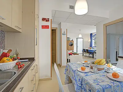 Küche und Essbereich