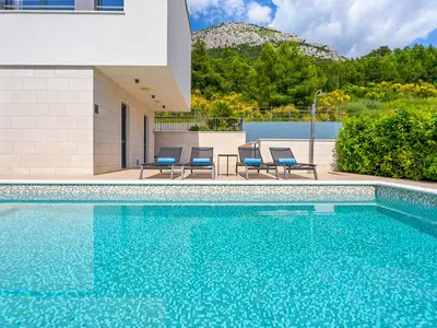 Heated pool where you can enjoy durning the day and in the evening