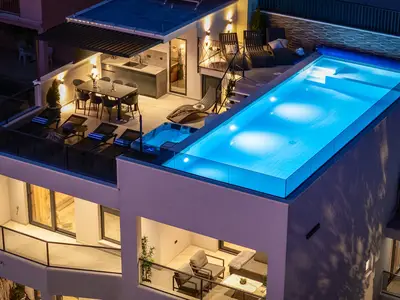  NEUE Seaview Villa Gabriel mit privatem beheiztem Pool und Whirlpool 