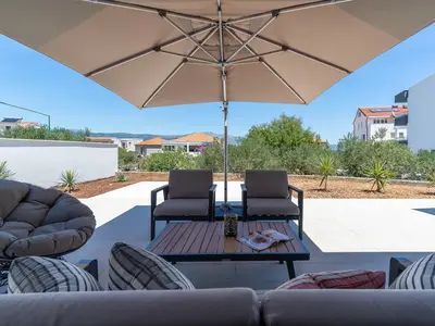  Villa offers several different outdoor sitting areas