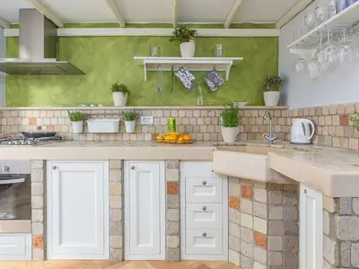 The kitchen of Casa Dvi Mendule