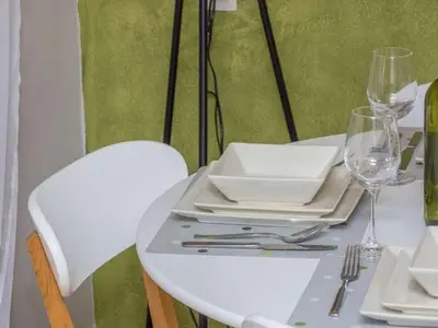 The dining area of Casa Dvi Mendule
