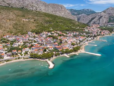Markierte Position der Villa Verde in Duće