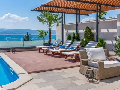 VILLA BANE- heated 32sqm pool, attached jacuzzi, billiards, 5 en-suite bedrooms