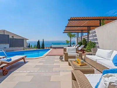 Comfortable sun-deck area and a lounge corner