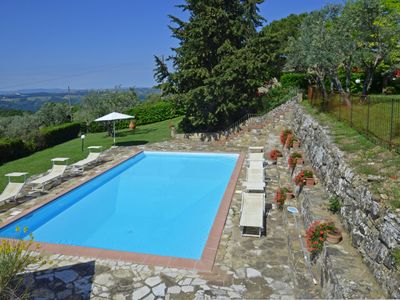 Gemeinsamer Pool mit Blick auf die Landschaft