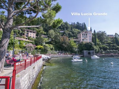 Villa Lucia Grande Blick vom Laufsteg in Varenna