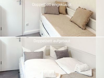 2-in-1 Sofa + Doppelbett