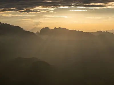Sonnenuntergang Berge